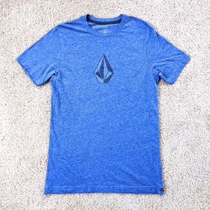 Volcom Stone Logo T-Shirt Heathered Blue